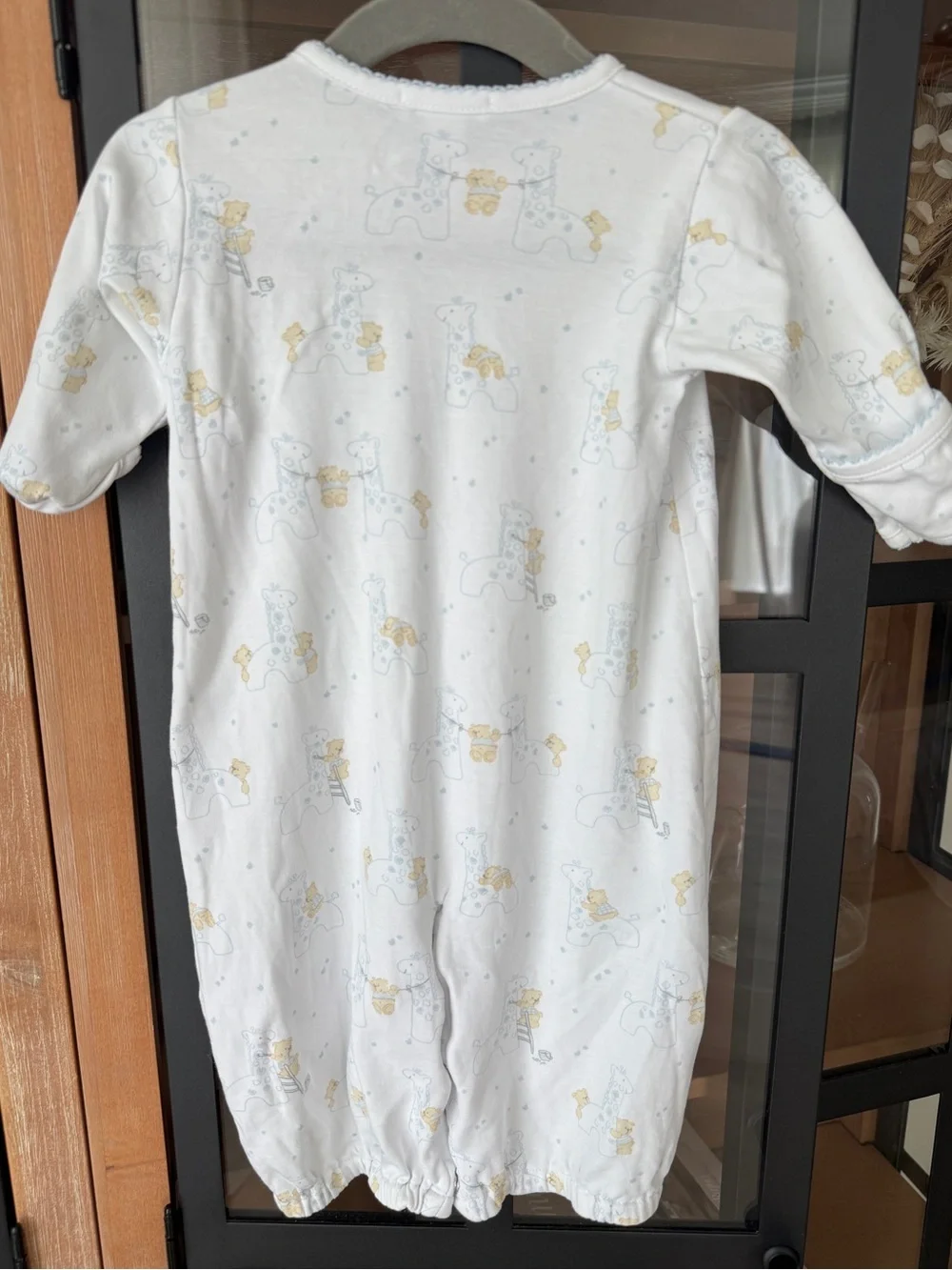 Kissy Kissy converter gown pima coverall romper mittens giraffe teddy bear baby